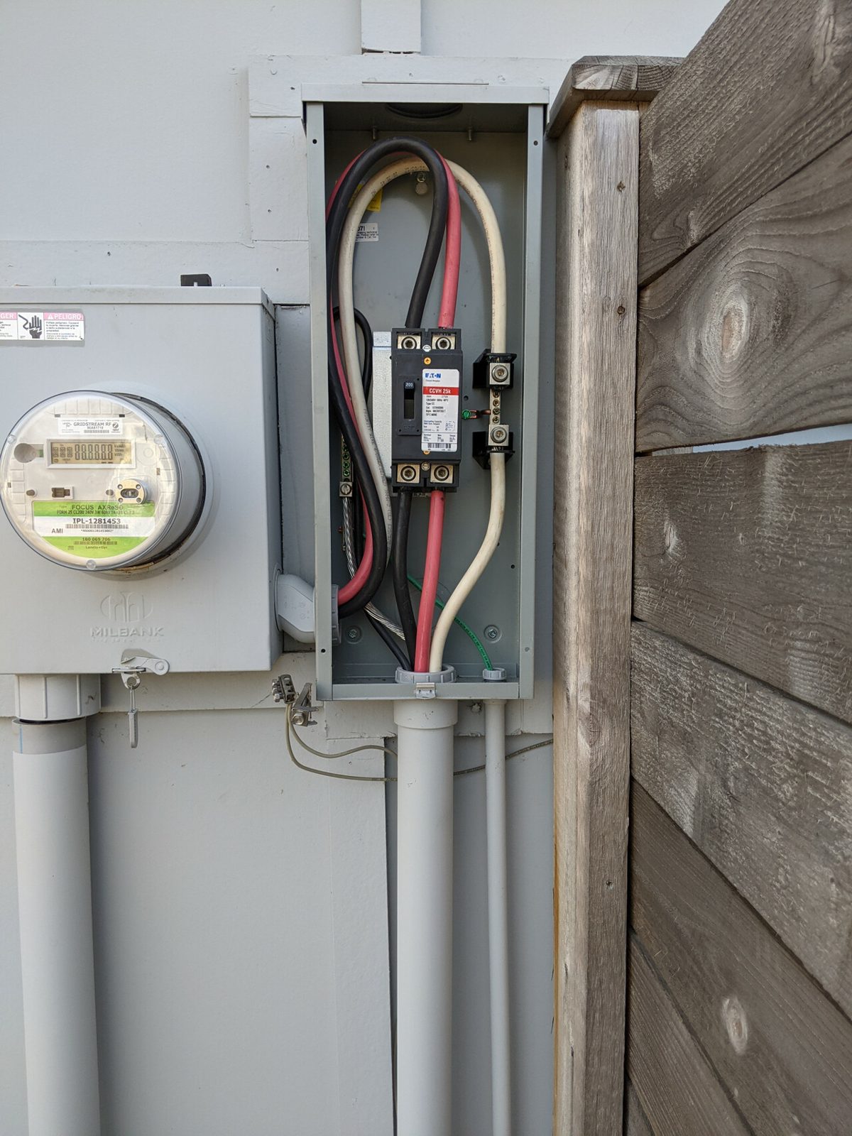 Residential meter and service install
